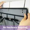 35 Large Pockets Over the Door Shoe Organizer, Extra Sturdy Oxford Fabric Hanging Shoe Rack for Door Closet, Wall Mesh Shoe Storage Holder for Me