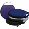 Losuya Portable Round 20 Capacity CD DVD Disc Storage Case Bag Wallet for Car, Home and Office Use (Black)