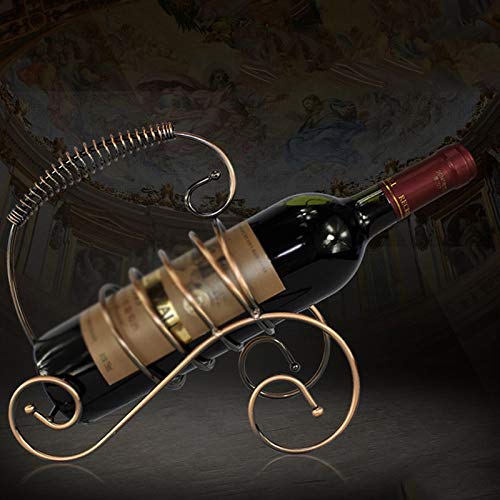 AFLHYJK Spring Handle Wine Rack Portable Wine Display Shelf Holder Durable Wine Storage Rack Organizer Bar Decorations