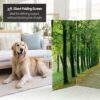 Red Lantern Double Sided Path of Life Canvas Folding Screen, 3 Foot - 4 Panel