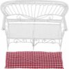 XMING Mini Furniture Model Living Room Scene Wrought Iron Double Sofa Lattice