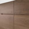 Ikea KLACKENÄS sideboard, 120x97 cm, black/oak veneer brown stained