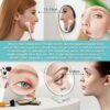 B Beauty Planet Hand Mirror,Double-Sided 1X/30X Magnifying Foldable Makeup Mirror,with 10X Magnifying Suction Mirror Set,5 IN &3.5 IN Kit, Table