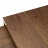 ASPECT Regis Set of 2 Nesting Side Table (Walnut/Gold, 40x40x45(H) cm)
