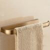 RSOCHS Brass Towel Rack, Bathroom Accessories, Golden Chrome Towel Rack, Household Towel Storage Rack