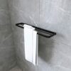 HIGOH Towel Racks,Towel Holder Towel Rail for Bathroom, All-Copper Towel Rail, Bathroom Hand Towel Holder, Bath Towel Bar, Double-Bar Wall Hangin