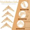 5 Pieces Wood Appliques Onlays Large Applique Onlay Decorative Wood Appliques DIY Wood Appliques for Furniture Long Wood Carved Onlay for Mirror