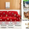 Verve Jelly Sofa Covers Stretch Fabric Settee Cover Furniture Protector for Sofa,3 Seater Sofa Slipcover Polyester Spandex for Living Room,Christ