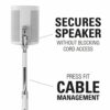 Sanus WSSA2-W2 Height Adjustable Wireless Speaker Stand in Pair for SONOS ONE PLAY: 1 and PLAY: 3 - White