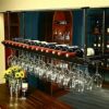 SUCHETA Wine Rack Free Standing Wall Mounted Wine Racks Wine Glass Rack, Solid Wine Glass Storage Rack Hanger Bar, Commercial Home Improvement Dr