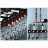 Stylish Simplicity Down Wine Rack Vintage Wrought Iron Wine Rack Home Goblet Rack Bar Special Goblet Rack - Restaurant Kitchen Bar Decoration Adj