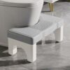 Toilet Stool Squat Adult, Poop Stool for Bathroom Adults, Toilet Foot Stool for Pooping, Toilet Step Stool for Kids, Non-Slip Surface, Sturdy Pla