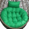 Gettop Egg Chair Cushion | Thicken Round Hanging Hammock Chair Cushion | Washable Chair Cushions Only | Outdoor Cushion Replacement for Hanging E