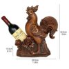 Yalych Home Kitchen Wine Racks Grape Wine Rack Decoration, Zodiac Chicken Resin Wine Tray, Wine Storage Rack, Creative Decoration Rack for Restau