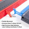 [2 Pack] Contour Gauge Duplicator [5 inch+10inch] Willingood Profile Measuring Tool Plastic Woodworking Shape Tracing Template Contour Copy Dupli
