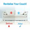 20" x 20" Foam Cushion Couch Cushion Support - Curve Furniture Seat Support- High-DensitySag Repair Replacement for Sofa Couch Loveseat Chair (1)