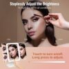 EASEHOLD Makeup Mirror with 64 Led Lights, Vanity Mirror with 2/3X Magnification, Adjustable Brightness Cosmetic Mirror, Touch Screen, USB Chargi