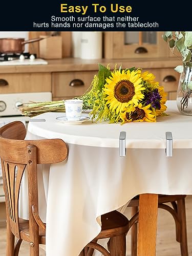 Bohoray 16 Pieces Table Cloth Clips for Outside Table,Tablecloth Clips,Table Clips for Table Cloth Outdoor,Stainless Steel Table Cover Clips Adju