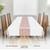 4 Pack Disposable Tablecloth for Rectangle Tables, KENOBEE 137 x 274 cm Waterproof Party Table Cover for Indoor or Outdoor Birthday Thanksgiving