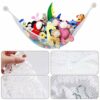 TANCUDER Large Size Children Toy Hammock Stuffed Animal Cuddly Toys Storage Hammock Mesh Net Organiser Cuddly Toys/Stuffed Animals/Teddies (White