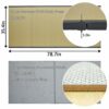 §ｈａｒｕｋｉ Haruki Japanese Tatami Mat, Japanese Rush Grass, Foldable Igusa Mattress, Floor Sleeping Japanese Futon Mattress Meditation Yoga Zen(Natu
