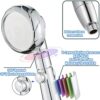 Shower Head, High Pressure Shower Head and Hose 2m Set, Portable Adjustable Water Saving Shower Heads Universal Replacements to Increase Pressure