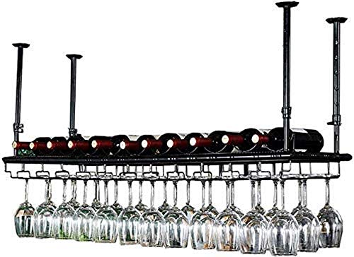 OUSIKA Wine Racks,Bar Wine Rack Hanging Wine Glass Rack Wine Cup Holder Goblet Rack Bottle Rack Glass Rack Stemware Racks Vintage Style Decoratio