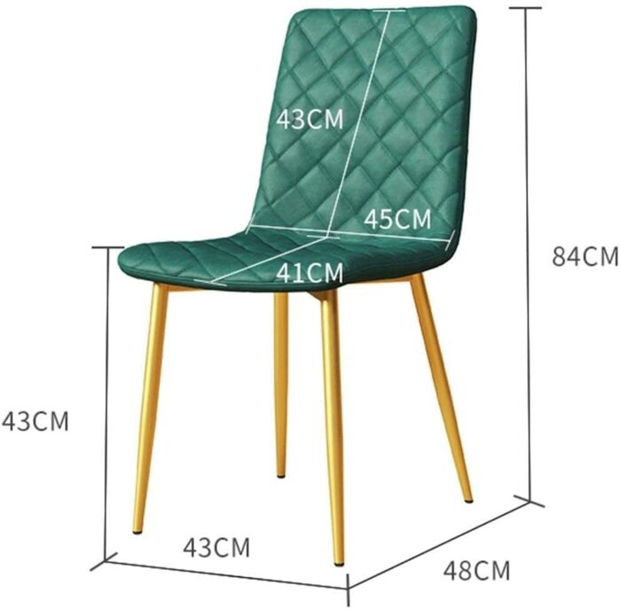 dining chair Kitchen Dining Chairs Set Office Business Chairs, Dining Chair 4 Pcs Chairs Fashion Modern Dining Chair PU Leather Soft Pad Cushion