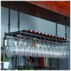 Stylish Simplicity Industrial Retro Wine Glass Stylish Simplicity Rack Simple High Glass Display Storage Storage Glass Holder Adjustable Height R
