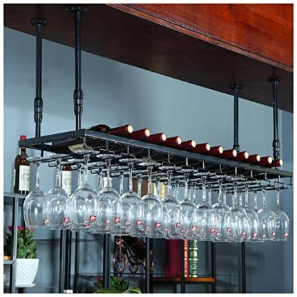 Stylish Simplicity Industrial Retro Wine Glass Stylish Simplicity Rack Simple High Glass Display Storage Storage Glass Holder Adjustable Height R
