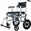 CNAOHGHN Portable Toilet Potty Chair for Elderly Medical Rolling Chair Bathroom Stool Waterproof Shower Accessible Transport Mobile Toilet Home W