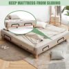 4 Pcs Mattress Slide Stopper, Metal Mattress Retainer Bar for Adjustable Beds, Mattress Holder in Place to Keep Mattress from Sliding, Metal Matt