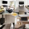 RICOO TV Wall Bracket Mount tilt and flat approx 23-42 Inch LED LCD OLED Screens N2122 Universal for VESA 50x50-200x200 Black