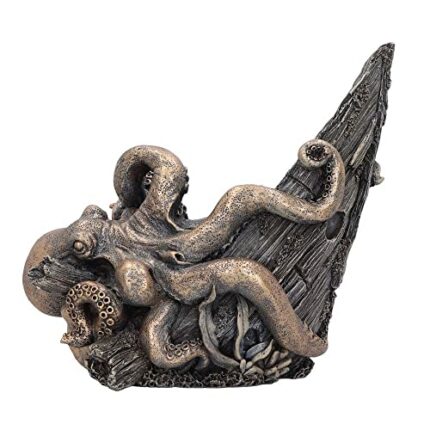 Nemesis Now Release The Kraken Wine Bottle Holder, Bronze, 25.8cm