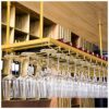 Stylish Simplicity Down Wine Glass Holder Simple Metal Iron Stylish Simplicity Goblet Holder Wine Glass Holder Kitchen Cutlery Bottle Holder Adju