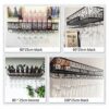 Wall-Mounted Stylish Simplicity Wine Rack Simple Iron Art Creative Display Storage Wine Rack Wine Glass Holder - Restaurant Kitchen Bar Floating