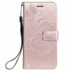 Thoankj Samsung Galaxy A40 2019 Case, PU Leather Flip Notebook Wallet Case Butterfly Embossed with Kickstand Credit Card Slot Holder TPU Bumper F