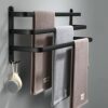 Senhill 3-Tier Towel Bar Wall Mounted 60cm Bath Towel Rack Towel Storage Shelf for Bathroom Towel Holder Towel Rail Towel Hanger