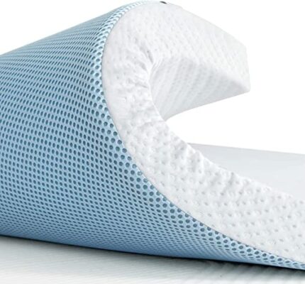 SU SUBRTEX 4 Inch Double Bed Pad Gel-Infused Memory Foam Mattress Topper with Washable Bamboo Ventilated Cover, Design for Pressure Relieving (10