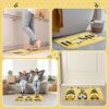 2 Pieces Bee Gnomes Welcome Door Mats Gnome Honey Bee Kind Summer Doormat Summer Kitchen Mat Bath Rug Floor Door Mats Non Slip Doormat Soft Runne