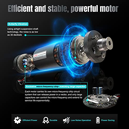 Vibration Plate Exercise Machine Whole Body Workout Vibration Platform w/ Bluetooth Speaker Remote Control Vibration Machine 5 Programs 180 Level