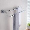XHALERY Bathroom Free Punching Long Towel Rack,Stainless Steel Double Towel Bar,Bathroom Towel Hanging Rod Wall Mount Towel Bar 30Cm/E