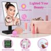 Hi-ERA Led Makeup Mirror with 24 LED Lights, Vanity Mirror with Lights, Mirror Makeup for Dressing Table, Light Up Mirror with 10x Magnifying Mir