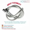 Yossee PVC Smooth Shower Hose 1.5M / 59 Inch with Anti-Twist Brass Connections - Universal Replacement, Flexible, Kink and Leak Proof