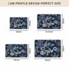 ALAGEO Christmas Decorative Doormat-Let It Snow Door Mats Blue Winter Snowflake Welcome Floor Mat Seasonal Winter Christmas Holiday Door Mat Entr