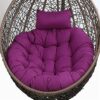 Gettop Egg Chair Cushion | Thicken Round Hanging Hammock Chair Cushion | Washable Chair Cushions Only | Outdoor Cushion Replacement for Hanging E
