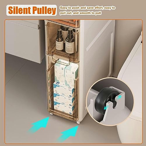 Bathroom Storage Cabinet, Waterproof Bathroom Cabinets, Floor Standing Display Cabinet, Home Storage Furniture Organizer Unit for Office Kitchen