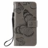 Thoankj Samsung Galaxy A40 2019 Case, PU Leather Flip Notebook Wallet Case Butterfly Embossed with Kickstand Credit Card Slot Holder TPU Bumper F