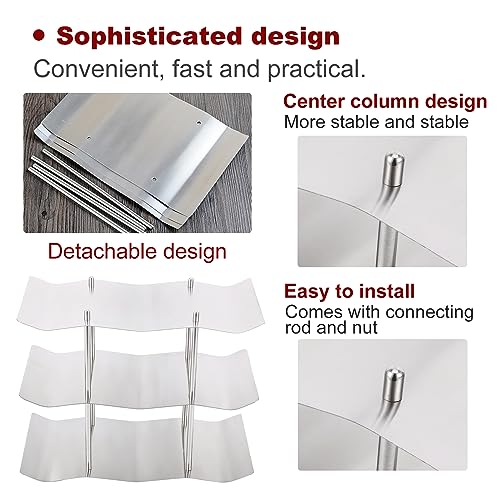 3‑Tier Stainless Steel Tabletop Wine Rack,Wavy Wine Holder Display Shelf Kitchen Accessories,Wine Storage Shelf for Pantry Cabinet, for Bar, Wine