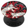 RICHMOND & FINCH PopSocket PopGrip, Universal Expanding Mobile Phone Stand and Grip for Phones and Tablets, Includes Swappable Top, Green Leopard
